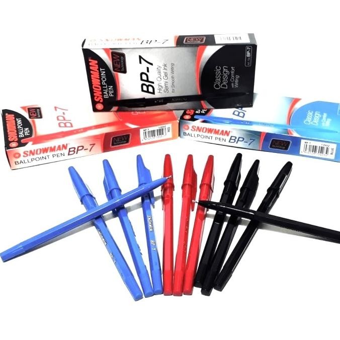 

Tersedia Harga Grosir (1Dus/144Pcs) Pulpen Snowman Bp-7 Original