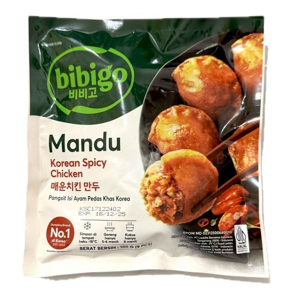 CJ BIBIGO MANDU KOREAN SPICY CHICKEN 180 GR