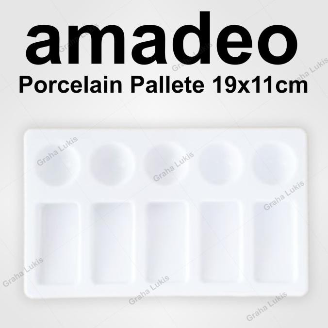 

BEBAS ONGKIR - Palet Porcelain/Keramik Amadeo Palette 19x11 cm