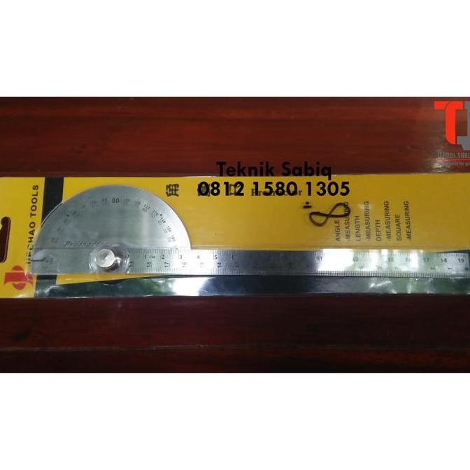 

siap kirim busur derajat protactor 8inch | alat ukur sudut | penggaris sudut dera