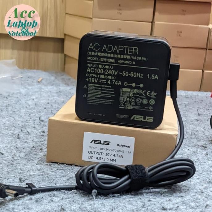 Original Adaptor Asus Vivobook 14X Oled M1403 M1403Q M1403Qa 90W New Stok
