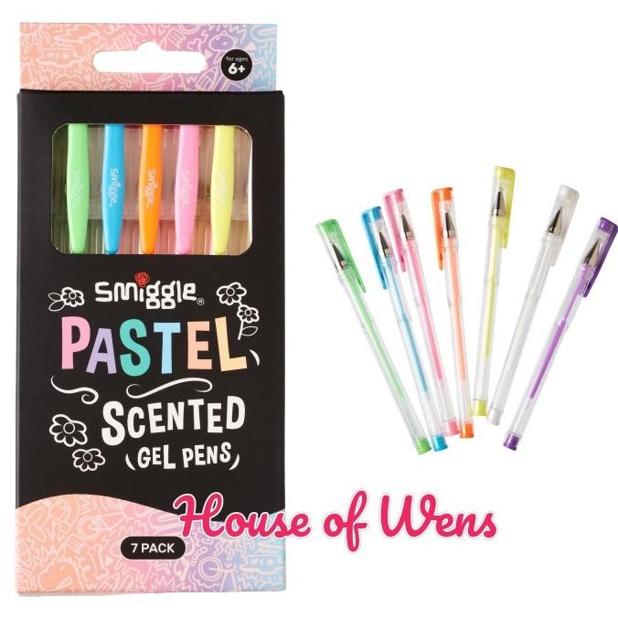 

Tersedia Smiggle Pastel Scented Gel Pen - Pulpen Warna Smiggle