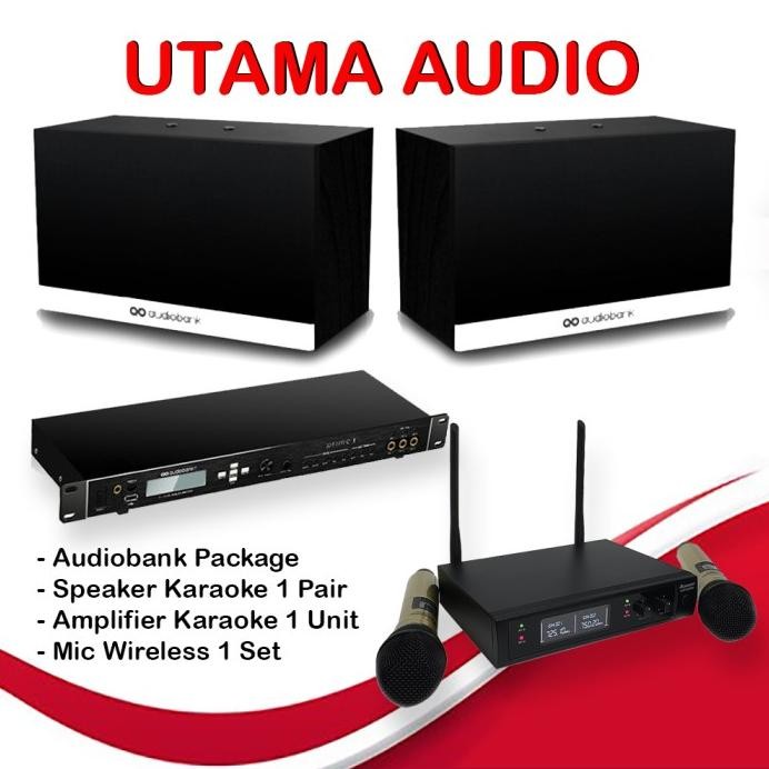 Terlaris Paket Audiobank Prime X Series Karaoke Aks100 Mic Wireless Uhf5200W