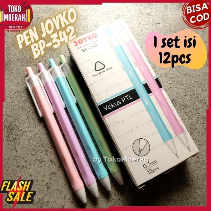 

Tersedia Pen Cetek Joyko Bp-342 Pulpen Unik Lucu 1 Set 12Pcs Pen Vokus