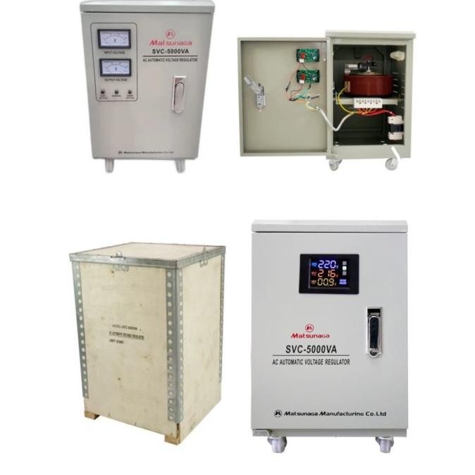 NEW STAVOLT SVC 5000W MATSUNAGA STAVOL LISTRIK STABILIZER 5000VA STANDING