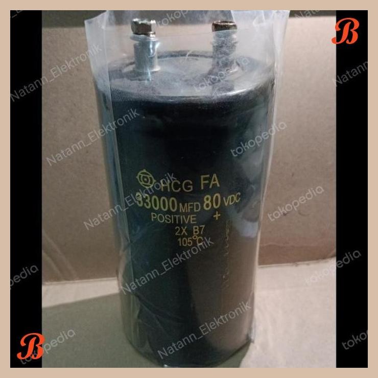 [MRD] 6053 KAPASITOR ELCO 33000MFD 33000 MFD UF 33000UF 80VDC 80 VDC 80V