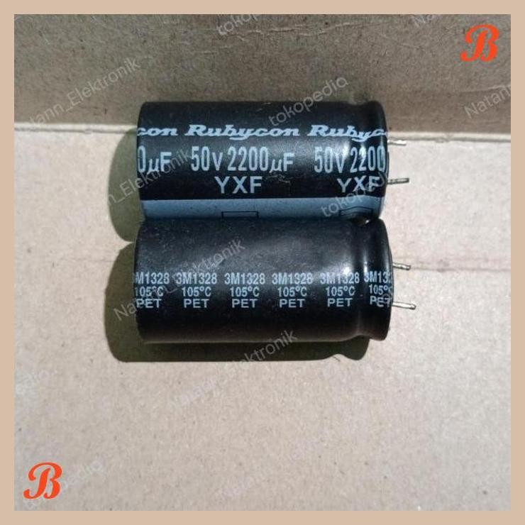 [MRD] 5860 KAPASITOR ELCO 2200UF 2200 UF 50V 50VOLT 50 VOLT RUBYCON