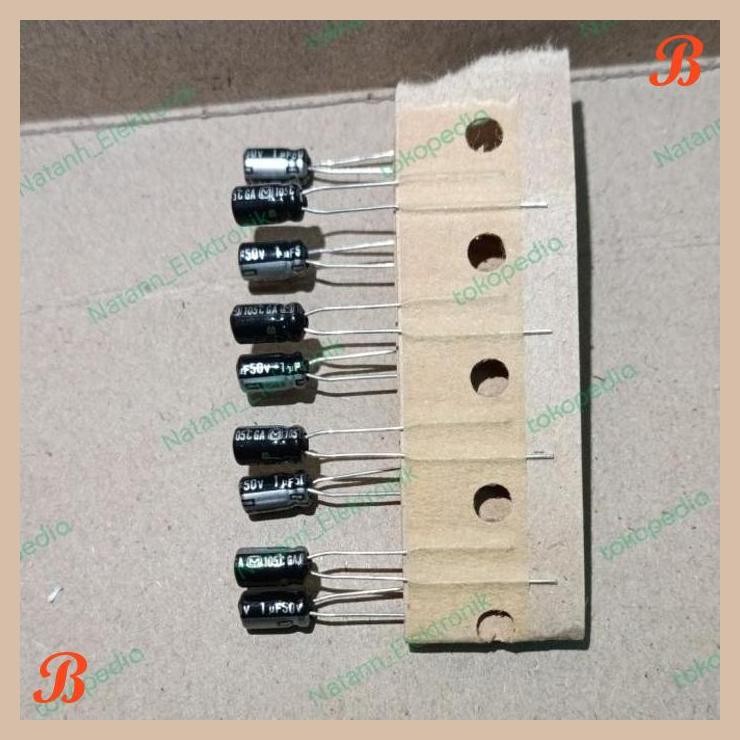 [MRD] 5811 KAPASITOR ELCO 1UF 1 UF 50V 50VOLT 50 VOLT PANASONIC MINI KECIL