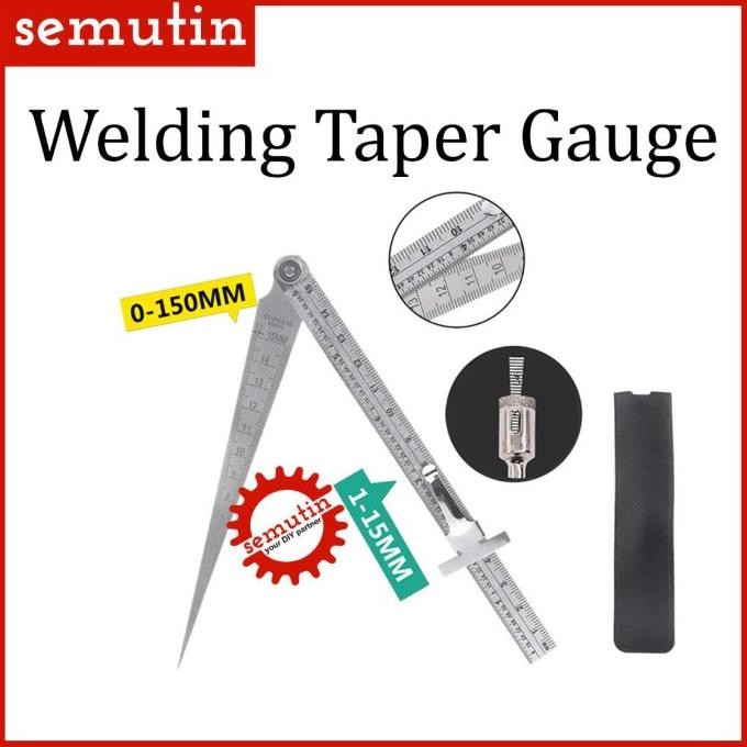 

siap kirim taper welding gauge 0-150mm ai53 sm / feeler penggaris