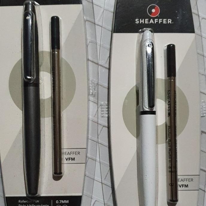 

Tersedia Pulpen Sheafer / Sheaffer Vfm Putih Glossy / Gun Metal Roller Ball