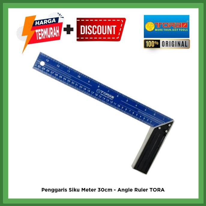 

siap kirim penggaris siku meter 30cm - angle ruler tora