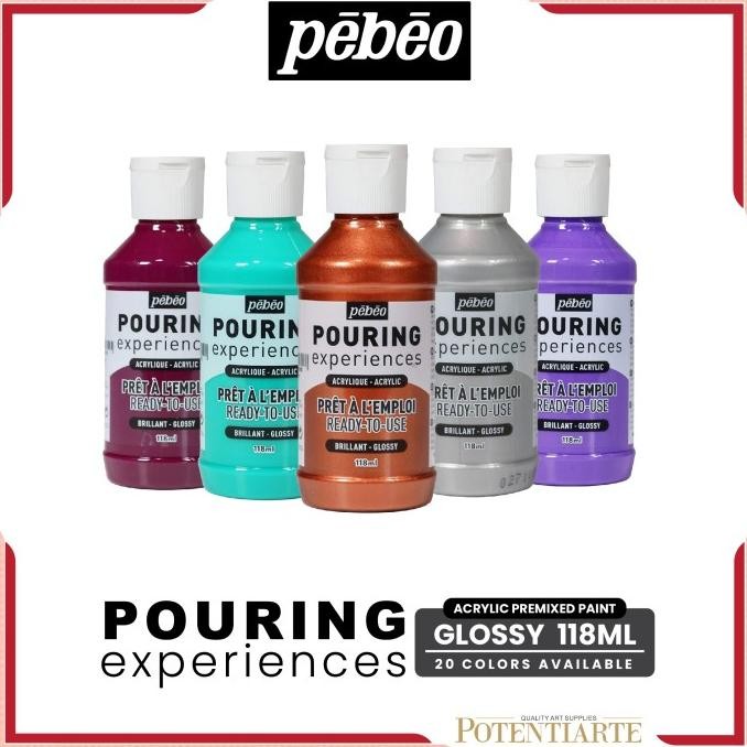 

BEBAS ONGKIR - Cat Akrilik Pebeo Pouring Experiences 118ml Acrylic Pre Mixed Paint