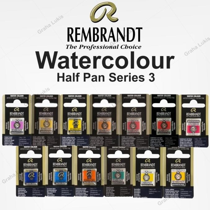

TERMURAH - Rembrandt Watercolour Half Pan - Series3