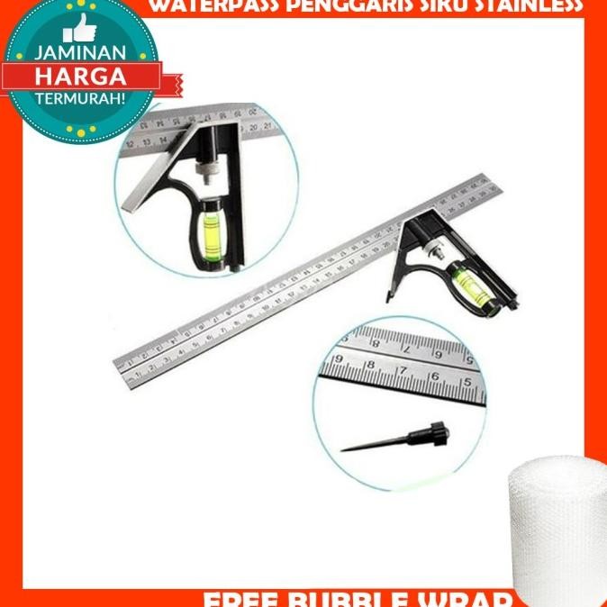 

siap kirim penggaris siku tukang waterpass mistar stainless