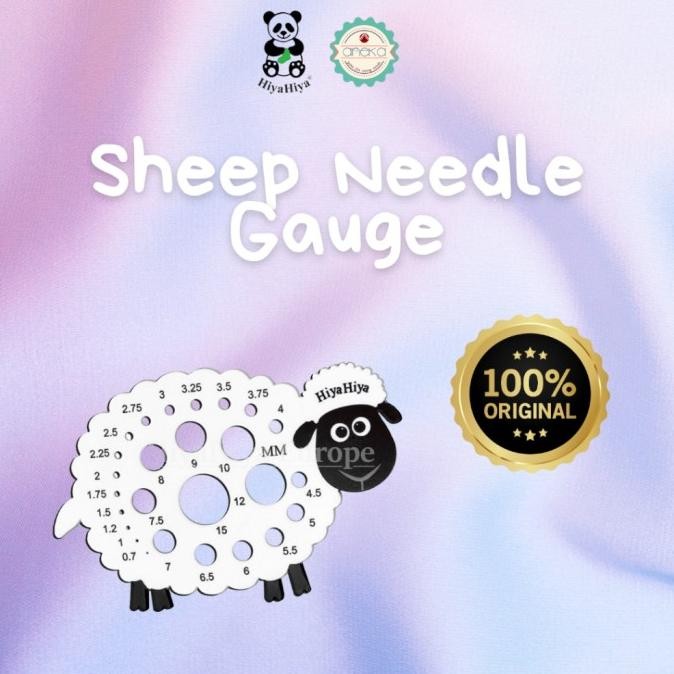 

siap kirim hiyahiya - alat rajut penggaris / sheep needle gauge