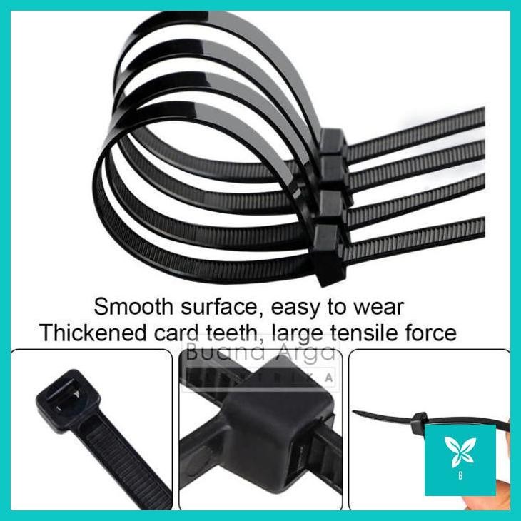 

KABEL TIES FORT CV-200 200MM CABLE TIE PANJANG 20CM 2.5MM 3.6MM 4.8MM