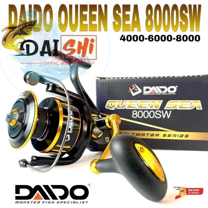 Reel Daido Queen Sea 4000-6000-8000 Sw Full Metal Body Co