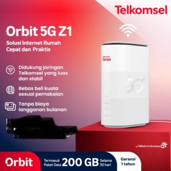 TERMURAH - ROUTER TELKOMSEL ORBIT 5G Z1