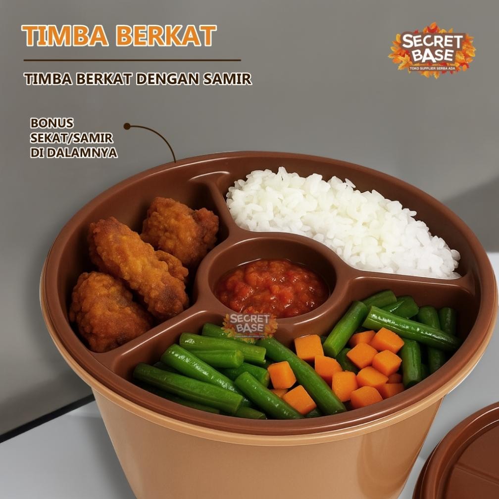 Timba Berkat - Bonus Samir / Bakul Nasi / Ember Tong Bak / Baskom Plastik /Berkat Hajatan Unik Next 