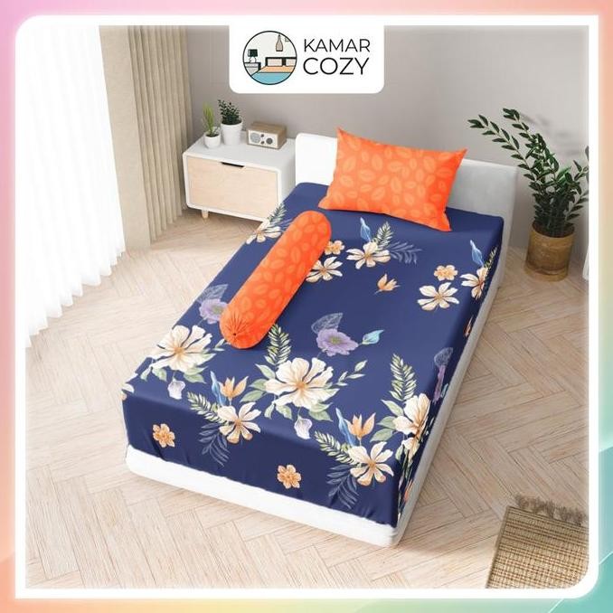 Sprei Kintakun Set Fitted Single 90x200 / 100x200 / 120x200 Almira Dluxe Aesthetic Tinggi 25 cm Este