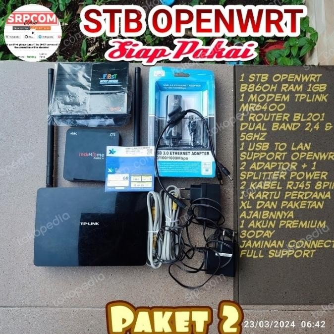 stb openwrt siap pakai (garansi connect)