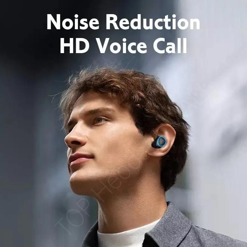 M10 Headset Bluetooth Full Bass Stereo Wireless Earphone Tahan Air Tws 10D Bass Stereo Hifi Hd Led S