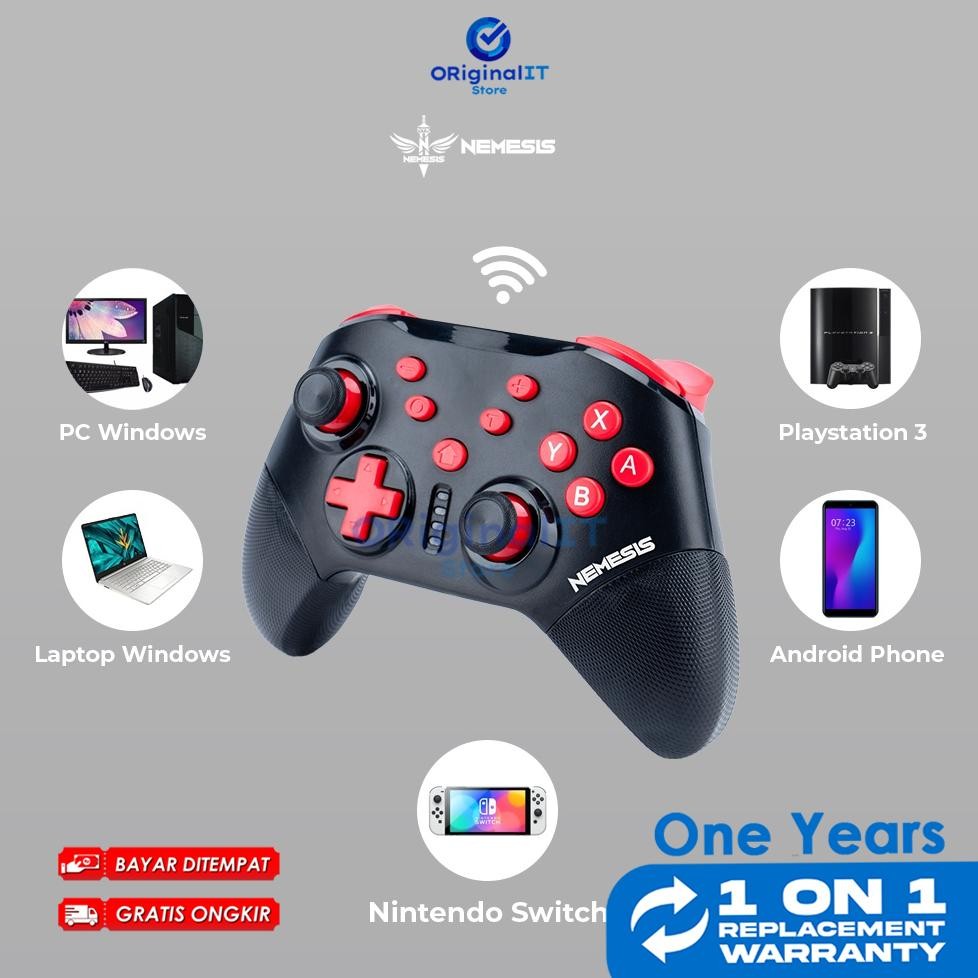 Stik Stick Joystick Gamepad Wireless Bluetooth Gp200 Android Nintendo Switch Pc Komputer Laptop Ps