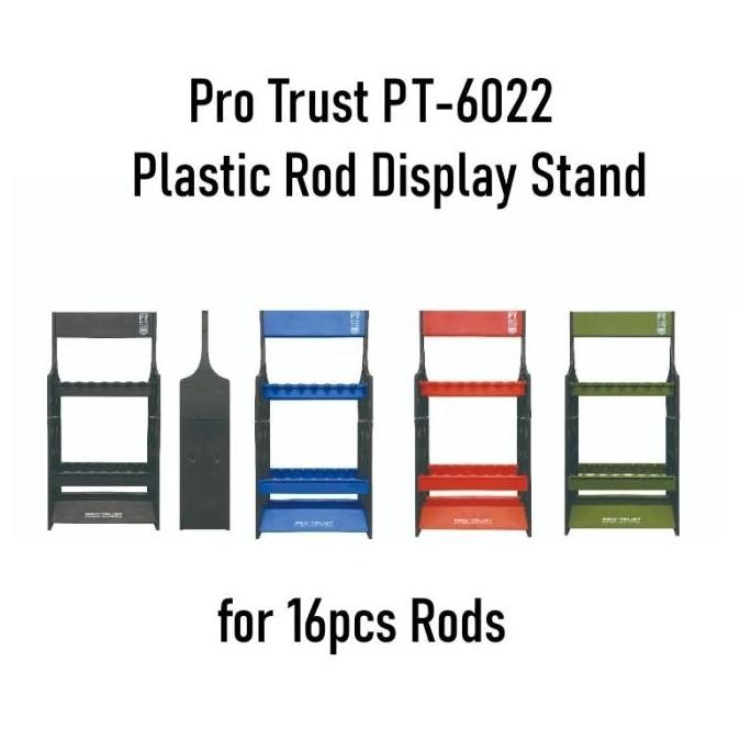 Pro Trust Plastic Rod Display Stand Pt6022 Rack Rak Tempat Joran Co