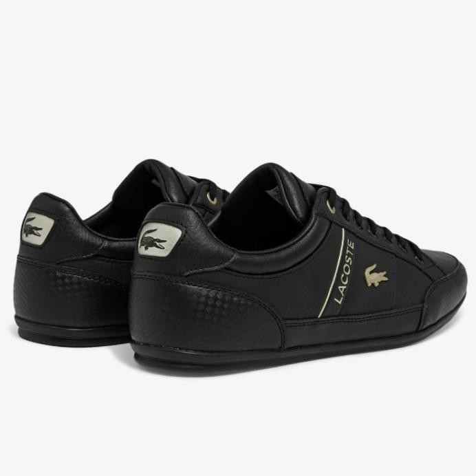 new  Sepatu Pria Lacoste Chaymon Original BNIB - Black murah