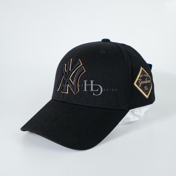 MLB NY Yankees Stamp Ball Cap Black/Gold