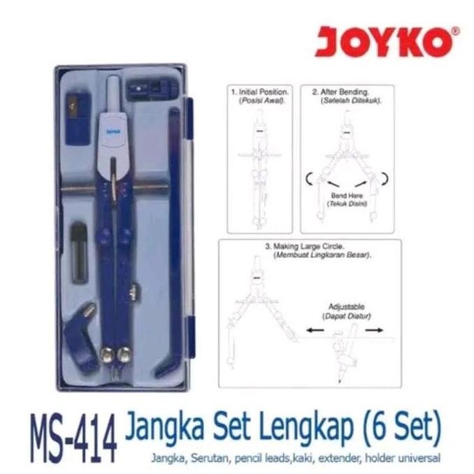 

Produk Baru!! Joyko Ms414 Math Set Jangka Kaki Panjang