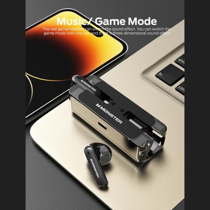 Original Monster XKT08 Headset Bluetooth TWS