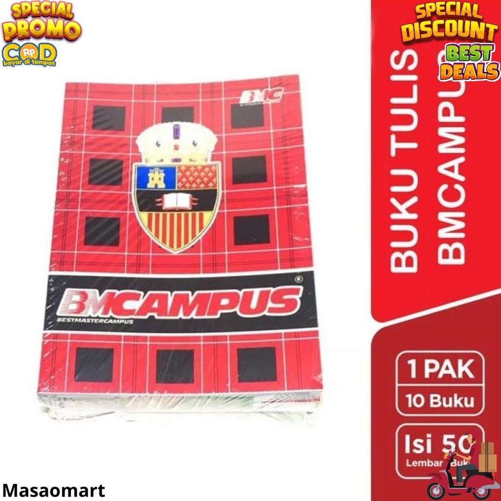 

Buku Tulis Bmb / Bmc Campus 50 Lembar (1 Pack 10 Buku) D Sale