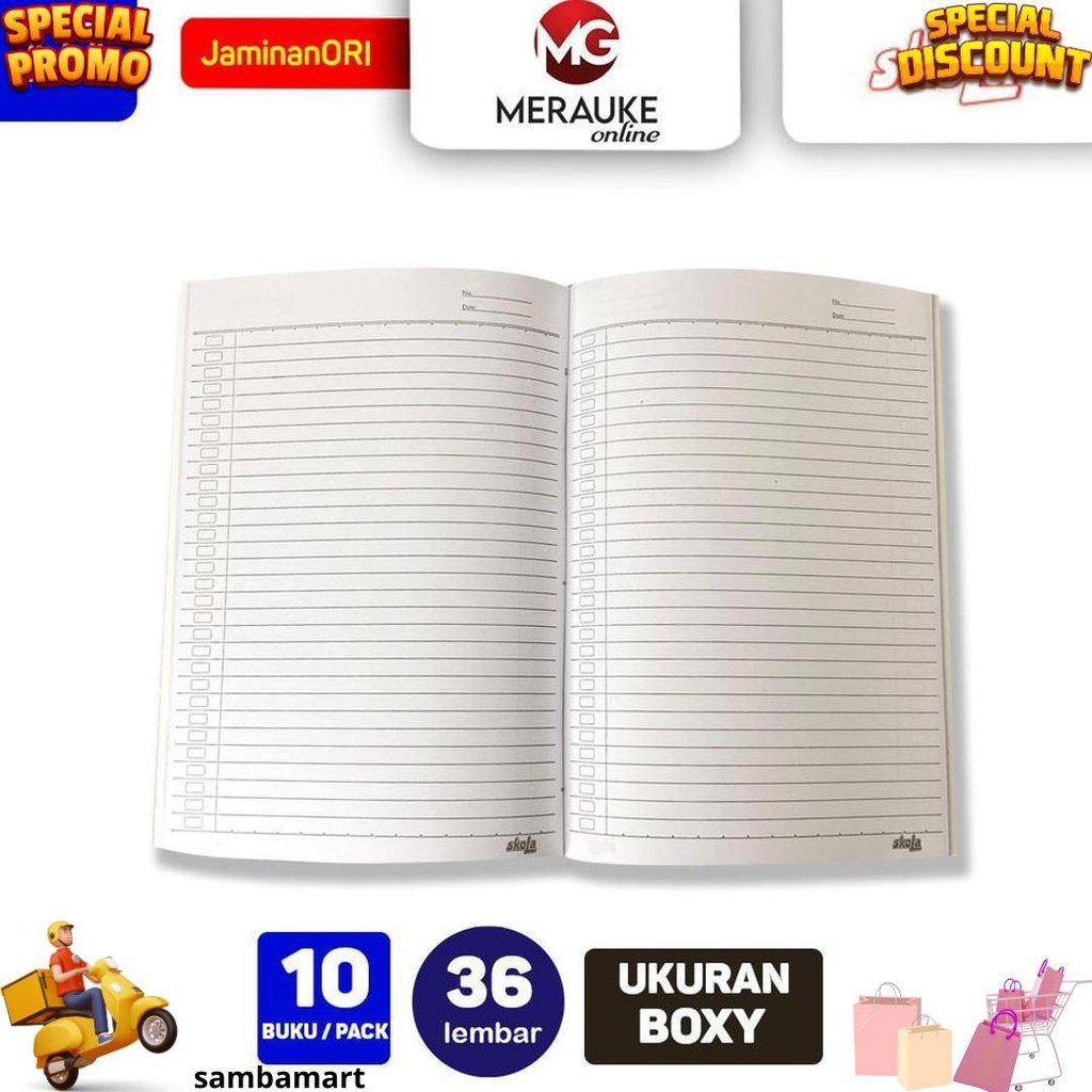 

Buku Tulis Campus Skola 36 Lembar (1 Pack Isi 10 Buku) D Sale