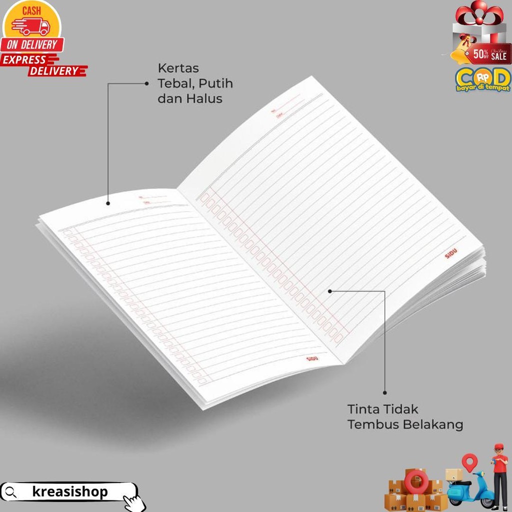 

Buku Tulis Sidu Sinar Dunia 38 Lembar 1 Pak Isi 10 - Buku Sekolah Skola D Terlaris