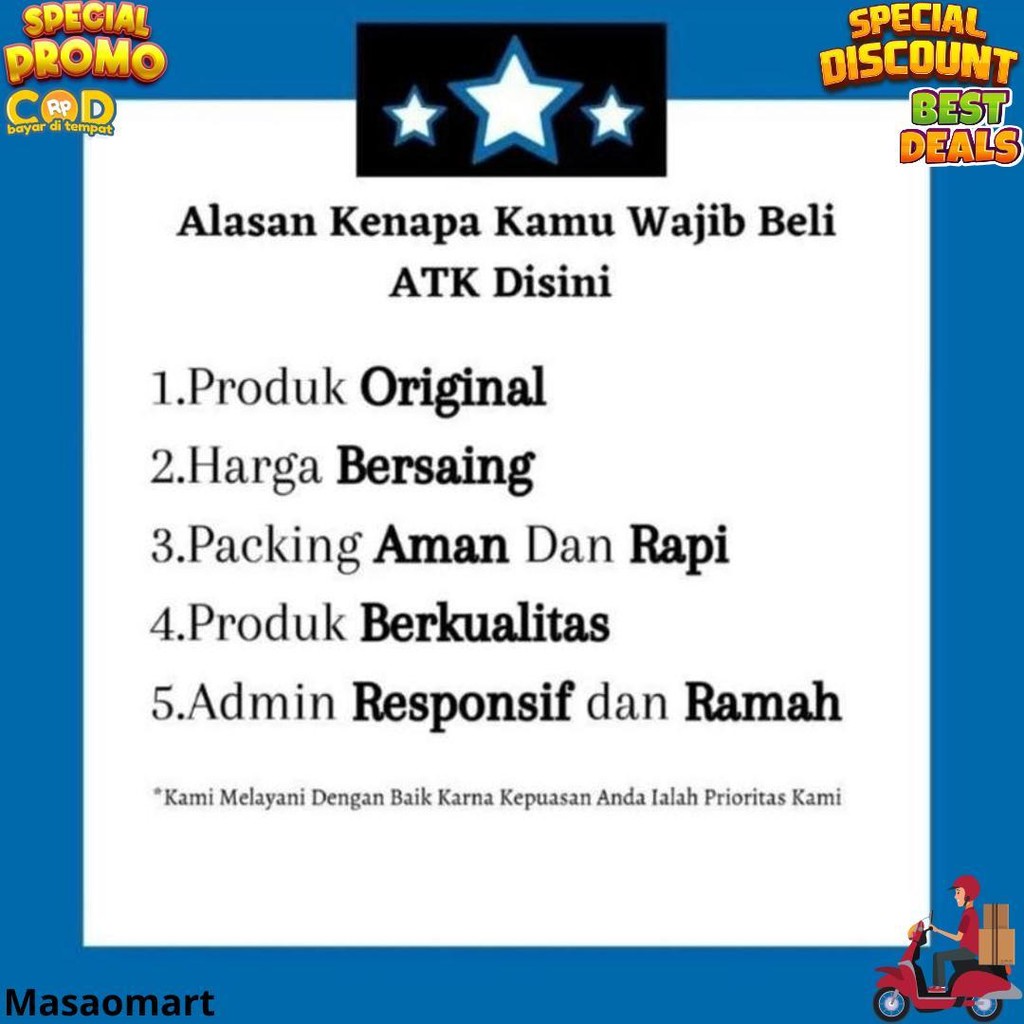 

Buku Tulis Sinar Dunia 38 Lembar ( 1Pak/10Buku ) D Promo Puncak