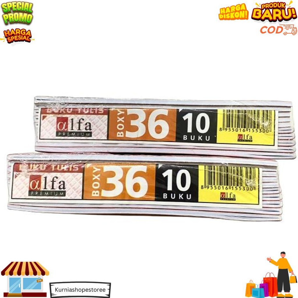 

1 Pack - Buku Besar Alfa Campus 36 Lembar - Ukuran B5 (Isi 10 Buku) D Cod