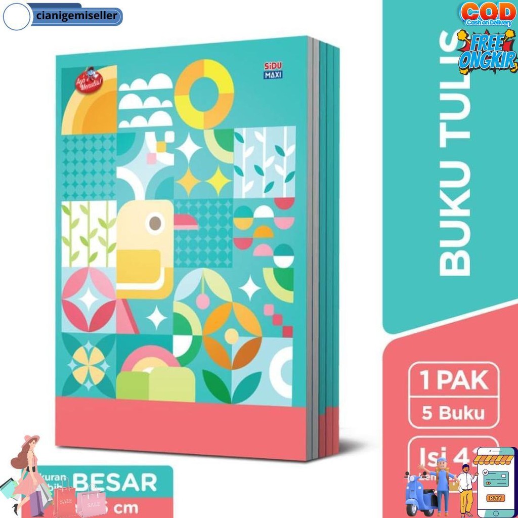 

Buku Tulis Sidu Maxi 42 Lembar - 5 Buku D Best Seller