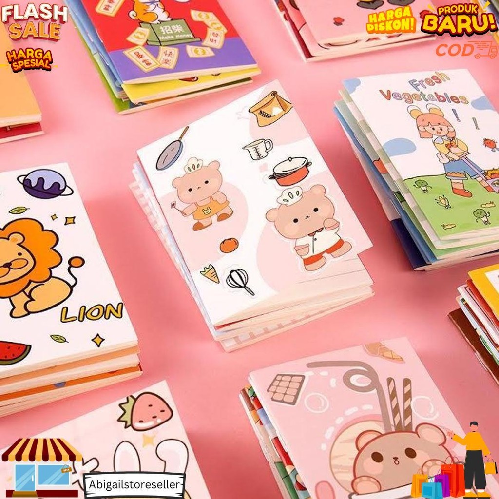 

Murmure I Buku Tulis Catatan Mini Ukuran A7 Motif Gambar Kartun / Buku Catatan / Buku Kecil / Buku Diary / Mini Notebook / Buku Tulis Mini D Promo 4.4