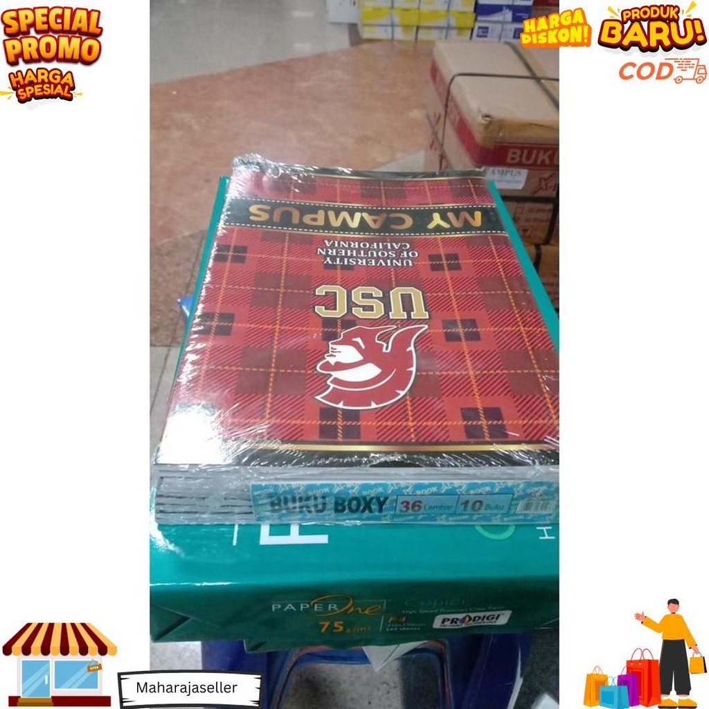 

Promo Buku Tulis Campus 36 Lembar Panjang X-Box (1 Pak) ++ D Termurah