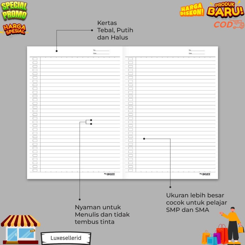

Bigboss Campus Buku Tulis 50 Lembar - Bbo Eb 50 Cam D Promo 4.4
