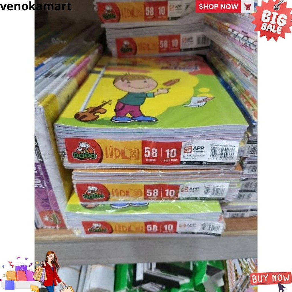 

Buku Tulis Dodo 58 1Pak(10Buku) D Termurah