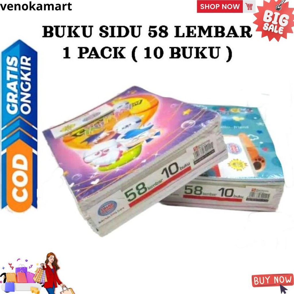 

Buku Tulis Sidu 58 (1Pack 10 Buku) D Gratis Ongkir