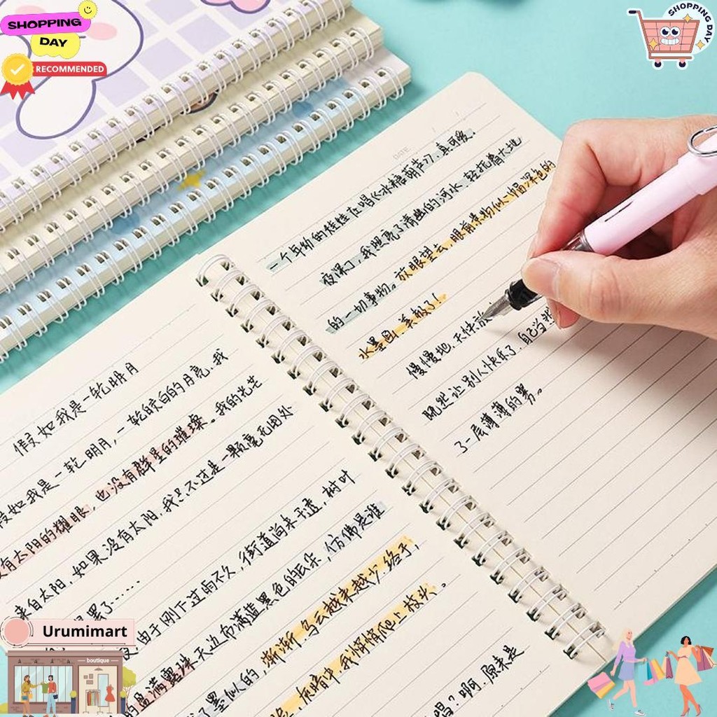 

Buku Tulis Ring Motif A5 / Buku Catatan Ring Ukuran A5 Aesthetic Lucu Lg D Cod