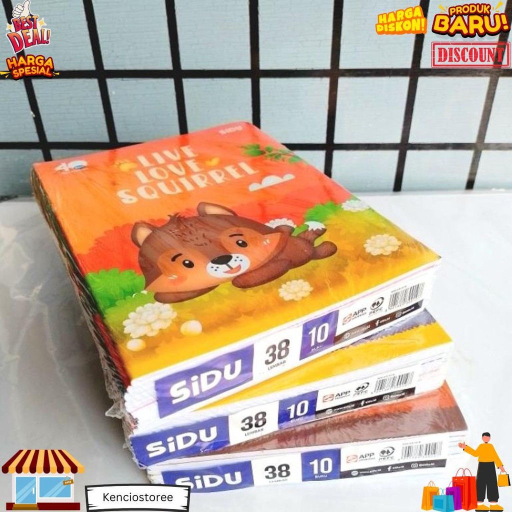 

Buku Tulis Sidu Sinar Dunia 38 Lembar ( Pak 10 Buku ) [ Original ] D Best Seller