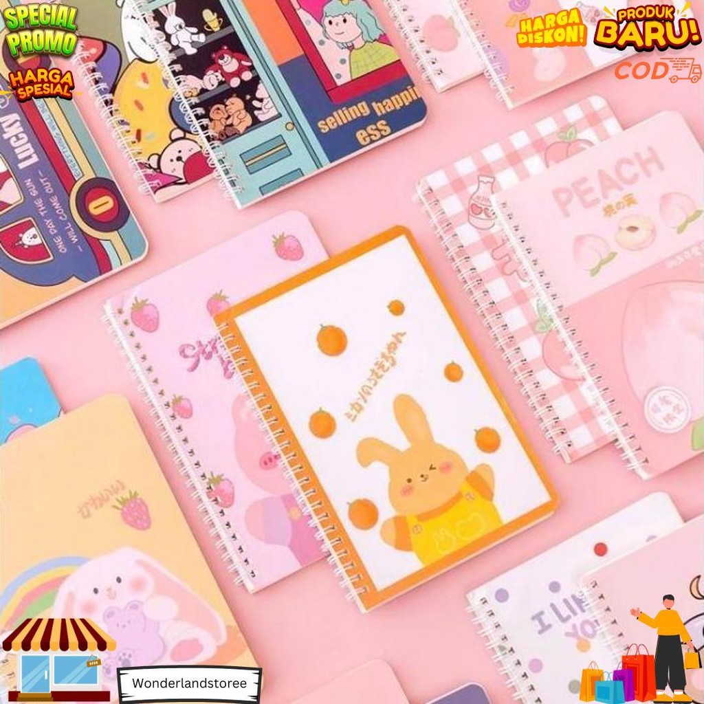 

Korea Diary Book Motif Karakter A5 Size / Catatan Harian Kecil Notebook Ukuran A5 Berbagai Motif Karakter Buku Catatan Sekolah Kuliah Aesthetic D Gratis Ongkir