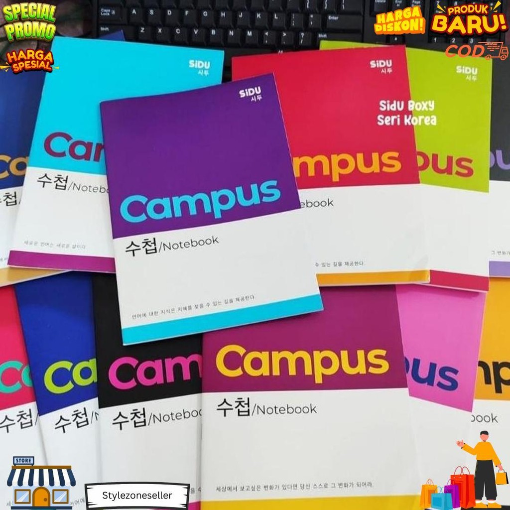 

(1Pak Isi 5Buku)Sidu Buku Tulis Campus 42 Lembar / Buku Tulis Sidu Campus 1Pak Isi 5 Buku D Best Seller