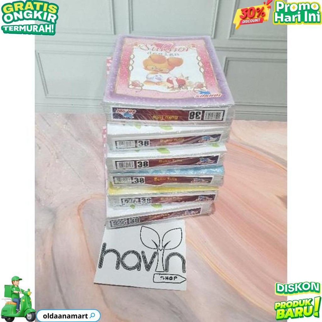 

(((Baca Keterangan Barang!!!))) (10Pc) Buku Tulis Murah Gambar 38 Lembar D Termurah