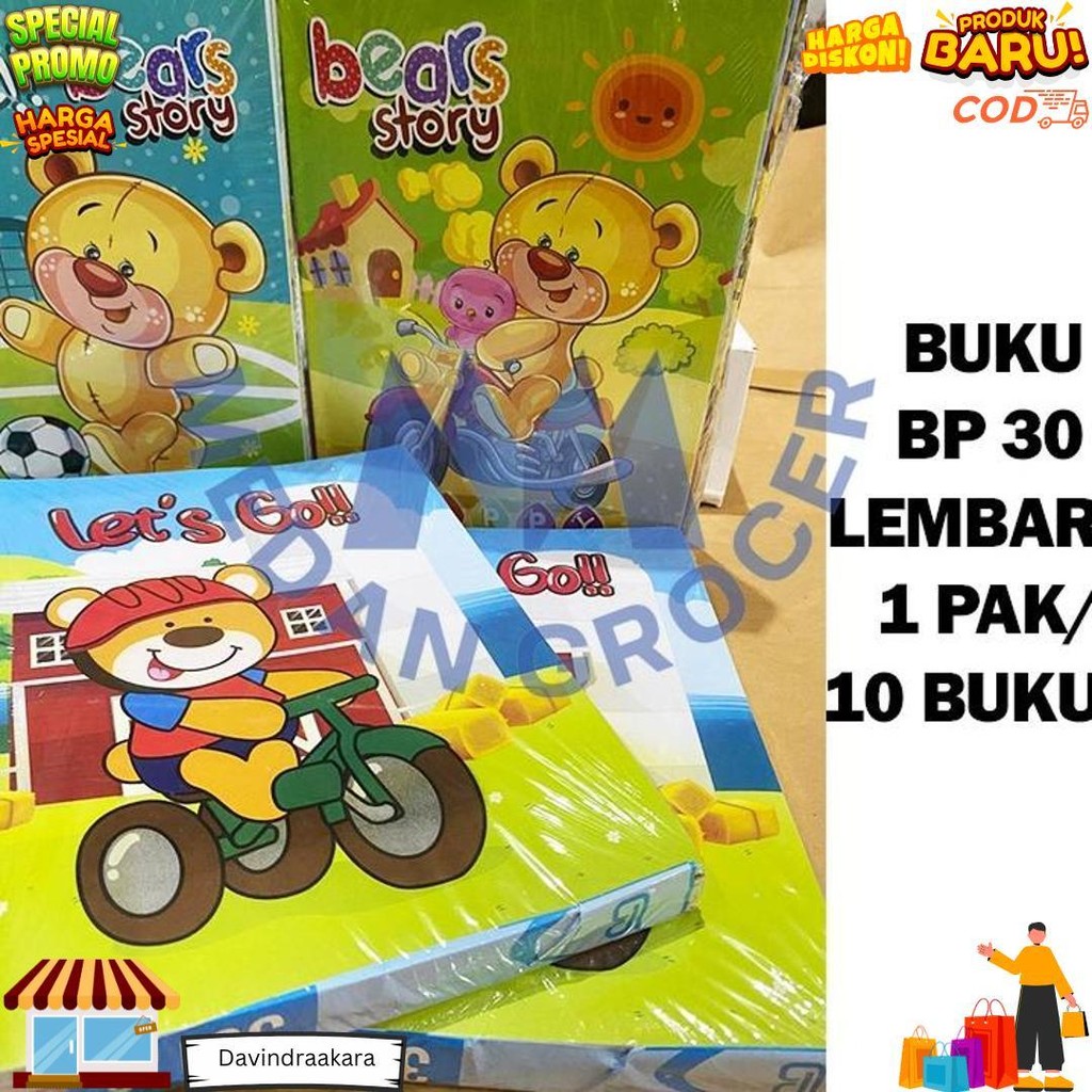 

Buku Tulis Catatan Sekolah Bp 30 Lembar Murah 1 Pak Isi 10 Buku D Promo Puncak