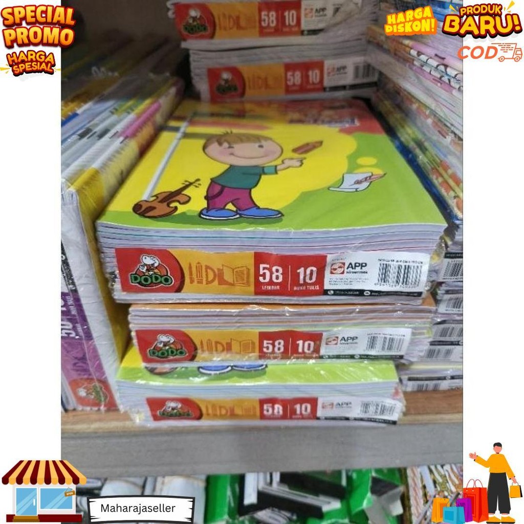 

Buku Tulis Dodo 58 1Pak(10Buku) D Termurah